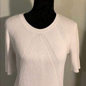 Preston York white summer sweater size M